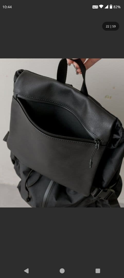 BURLAPOUTFITTER リュックサック ブラック 約16リットル