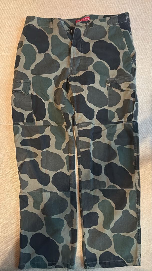 Supreme カモフラージュカーゴパンツ 32 値下げ可能