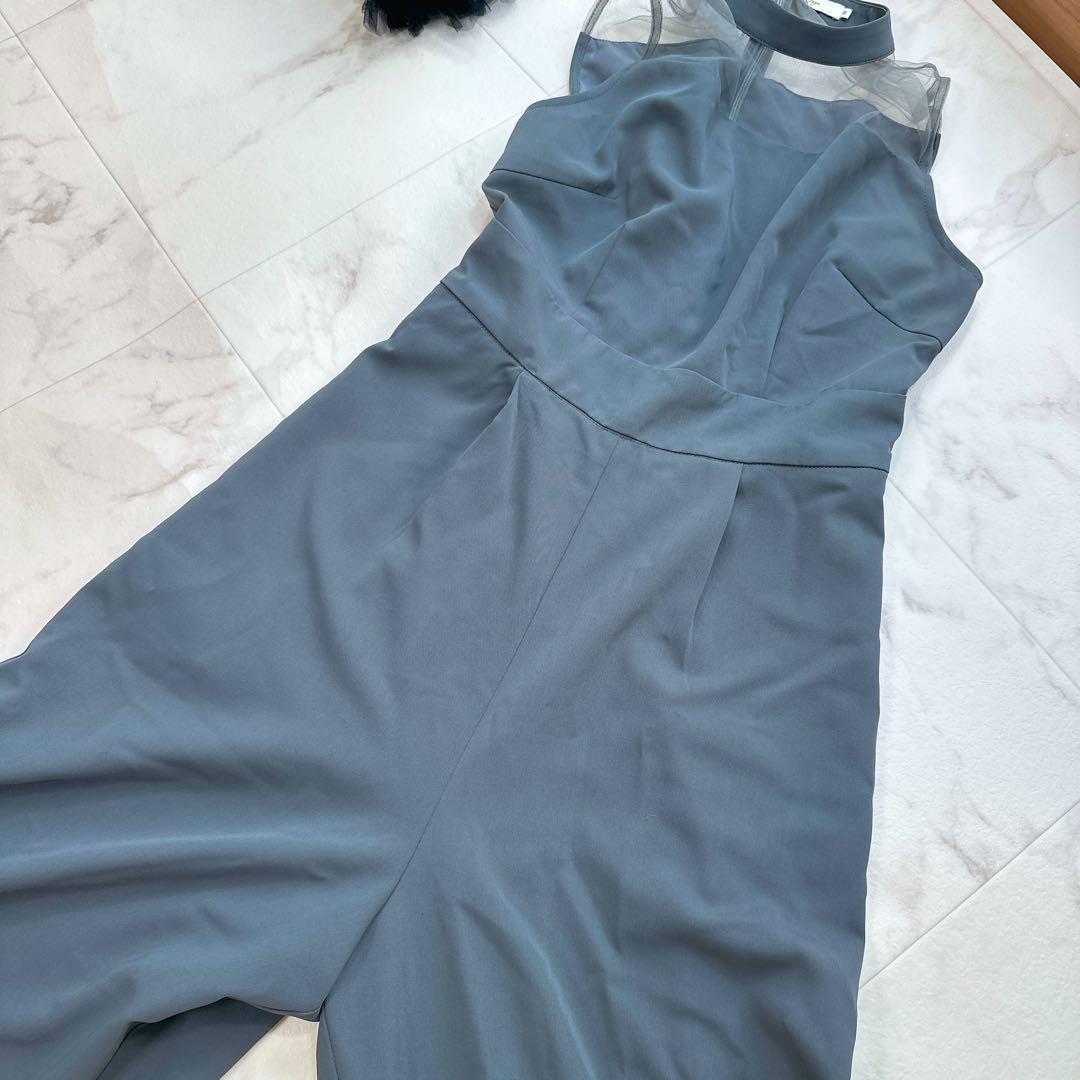 LEJA ボリュームチュールスリーブオールインワンパンツドレス　サロペット