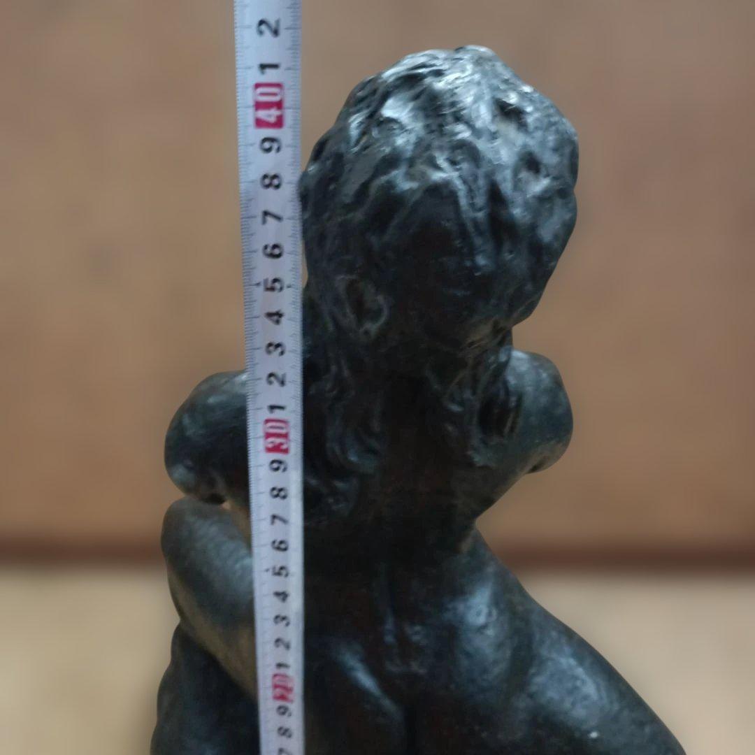 M*i様 ４２4５）樹脂製ブロンズ風の裸婦像　銘あり　高さ約４０ｃｍ