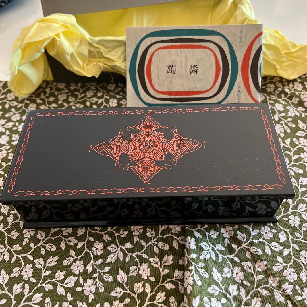 新品　美品　香川漆器　蒟醤