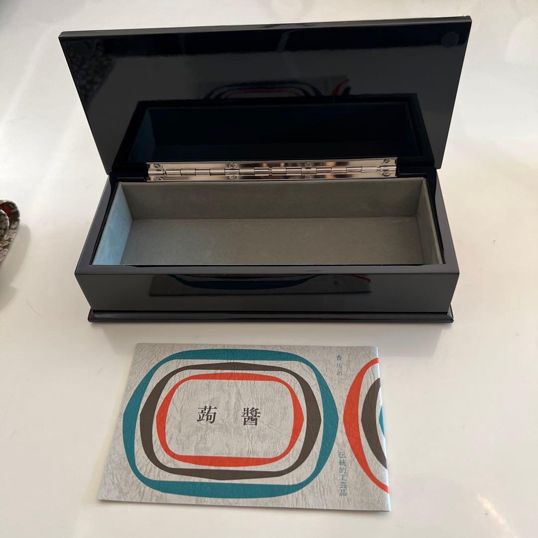 新品　美品　香川漆器　蒟醤