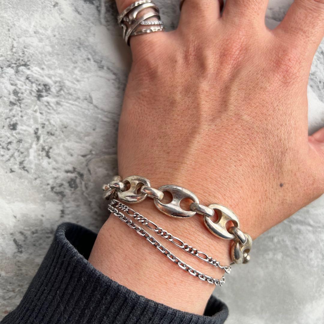 ヴィンテージ メキシコ アンカーチェーン ブレスレット 豚鼻 ジュエリー