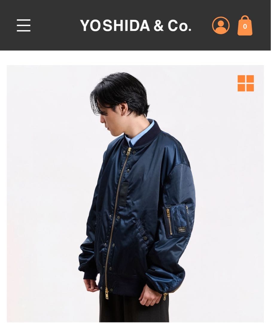 ★1月限定★PORTER/BUZZ RICKSON'S MA-1 アイアンブルー