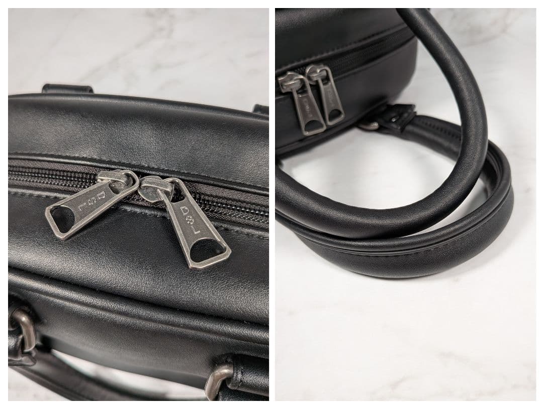 DIESEL ディーゼル『MERI S』エンボスロゴミニボストン2WAY 黒