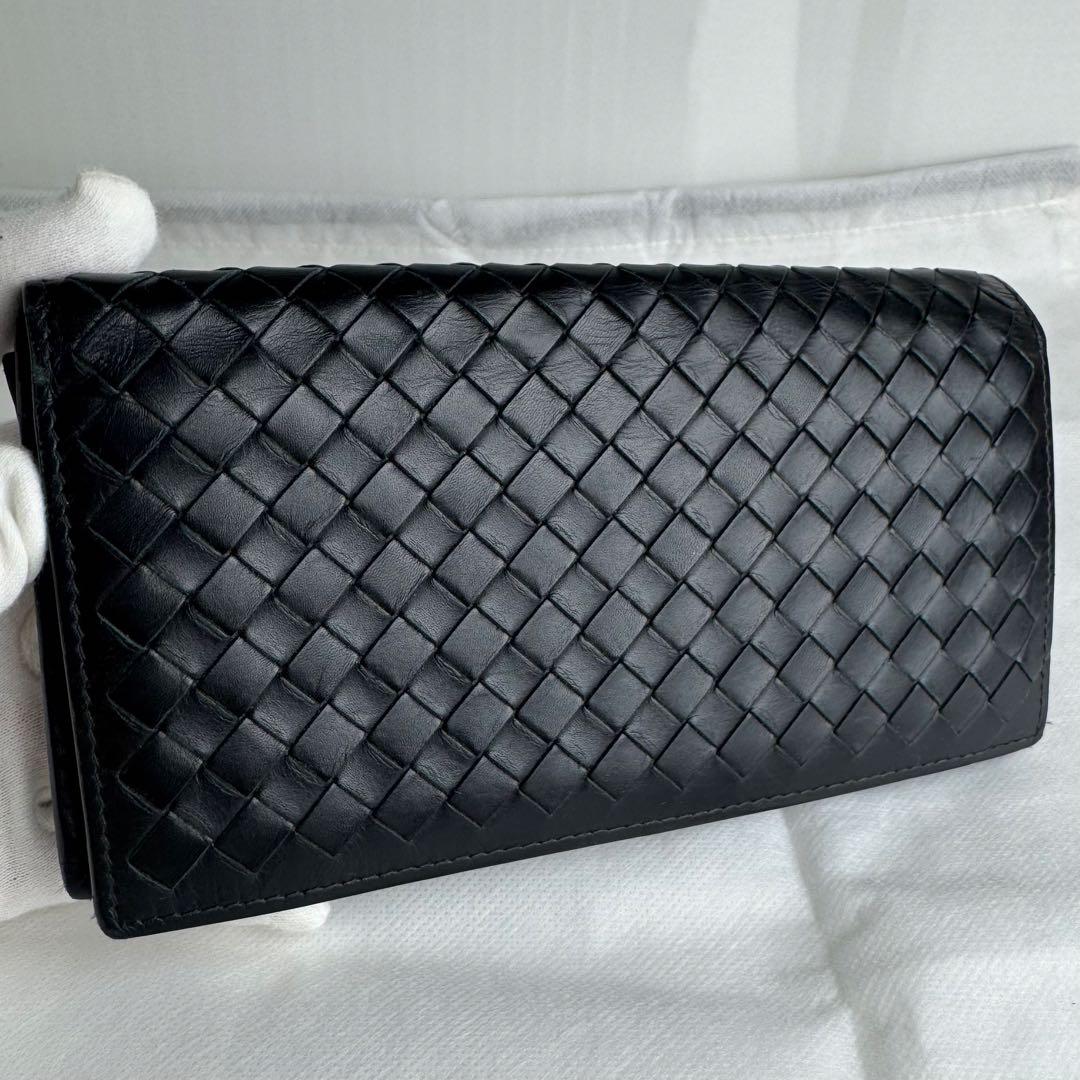 BOTTEGA VENETAボッテガヴェネタ 長財布イントレ ブラック