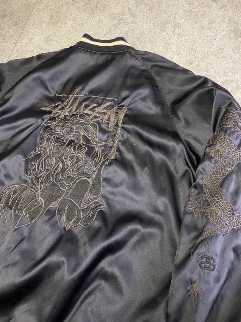 超レア old stussy スカジャン リバーシブル XL