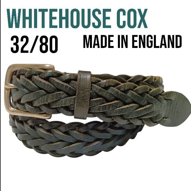 ホワイトハウスコックス メッシュベルト グリーン 32/80 32mm