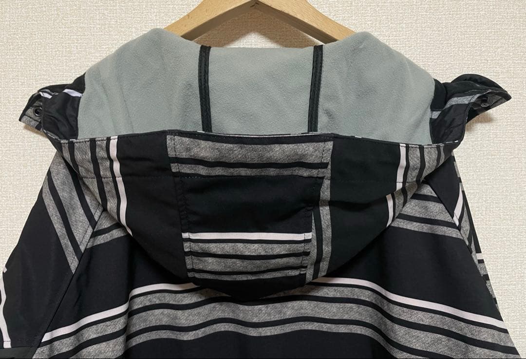 DC スノーボードウェア パーカー ボーダー ブラック ボルドー 上下セット M