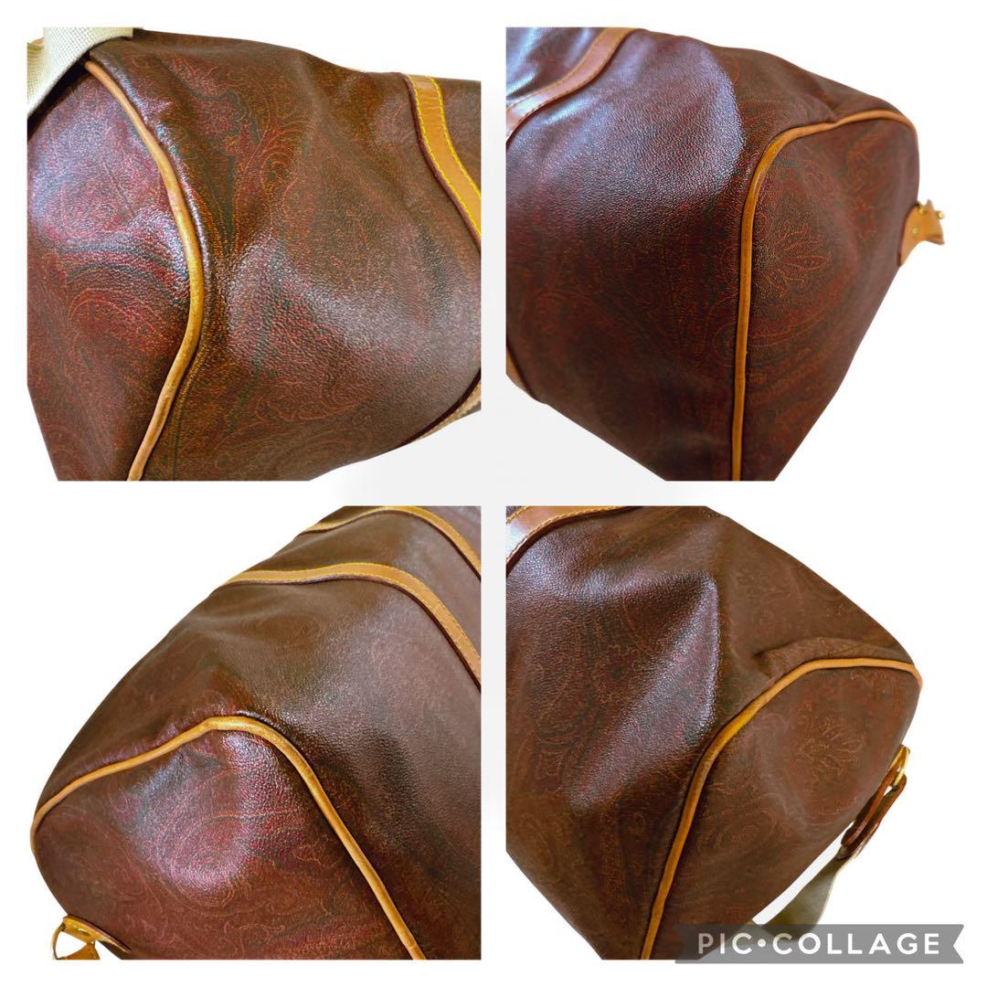 美品　エトロ　ボストンバッグ　2way 大容量　ペイズリー柄　鍵・収納袋付き
