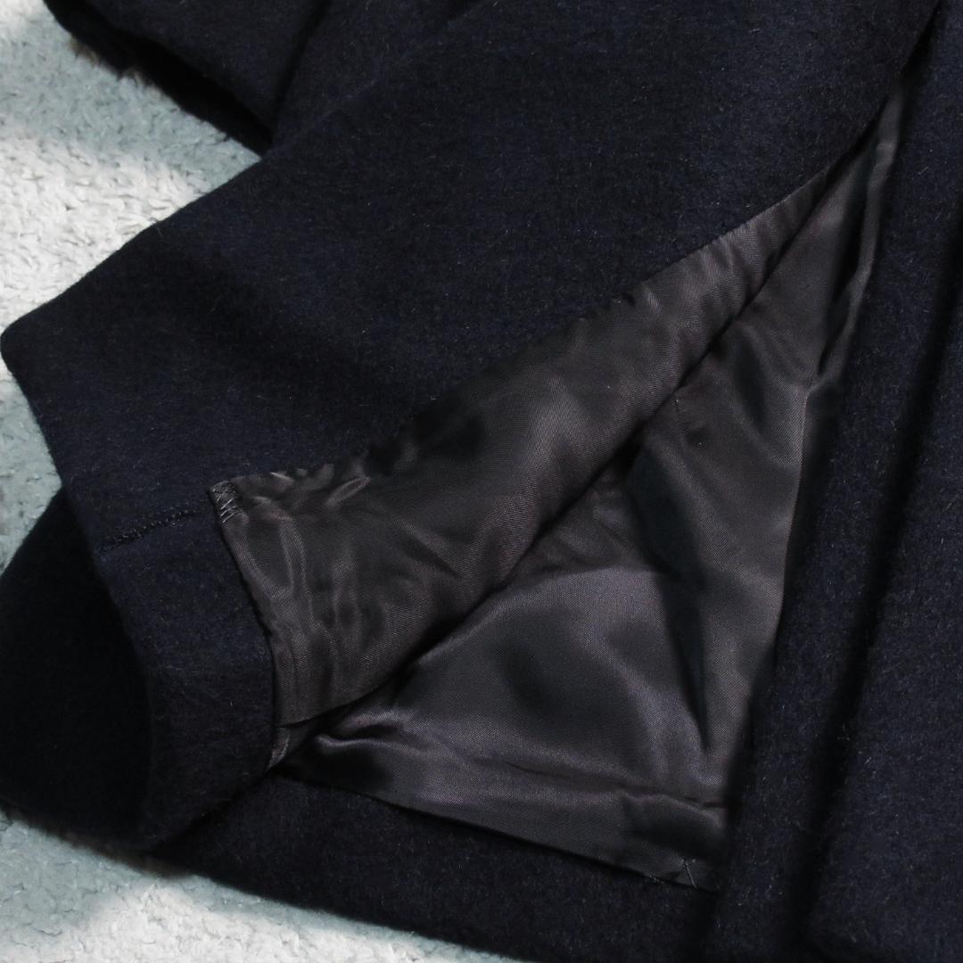 アルアバイル アンゴラブレンド チェスターコート Ⅰ 紺 上質 上品 秋冬