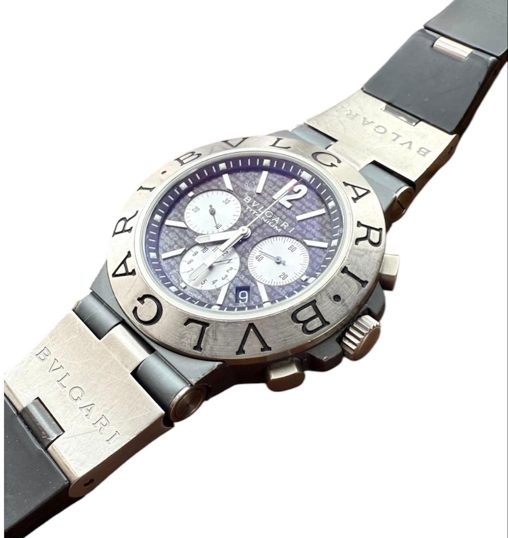 ブルガリ BVLGARI TI44TACH ディアゴノ クロノグラフ 自動巻き