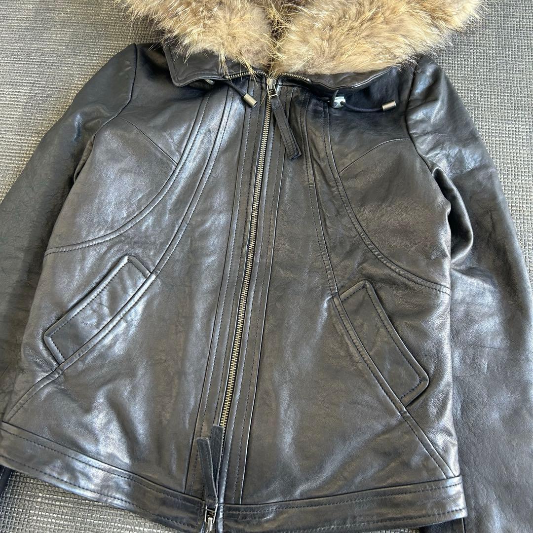 ジャケット・アウター GOA 00s archive fur leather jacket 3WAY