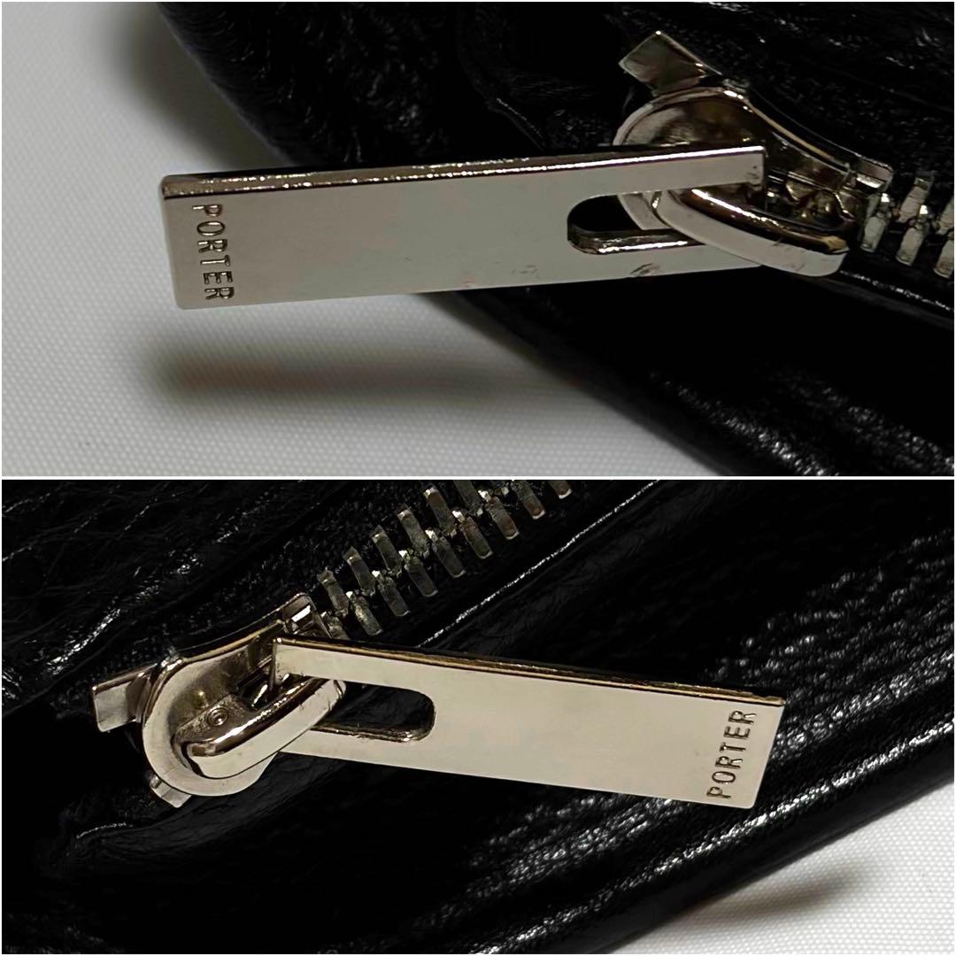 未使用級✨ポーター ディライト トートバッグ A4可 カモフラ オールレザー 黒