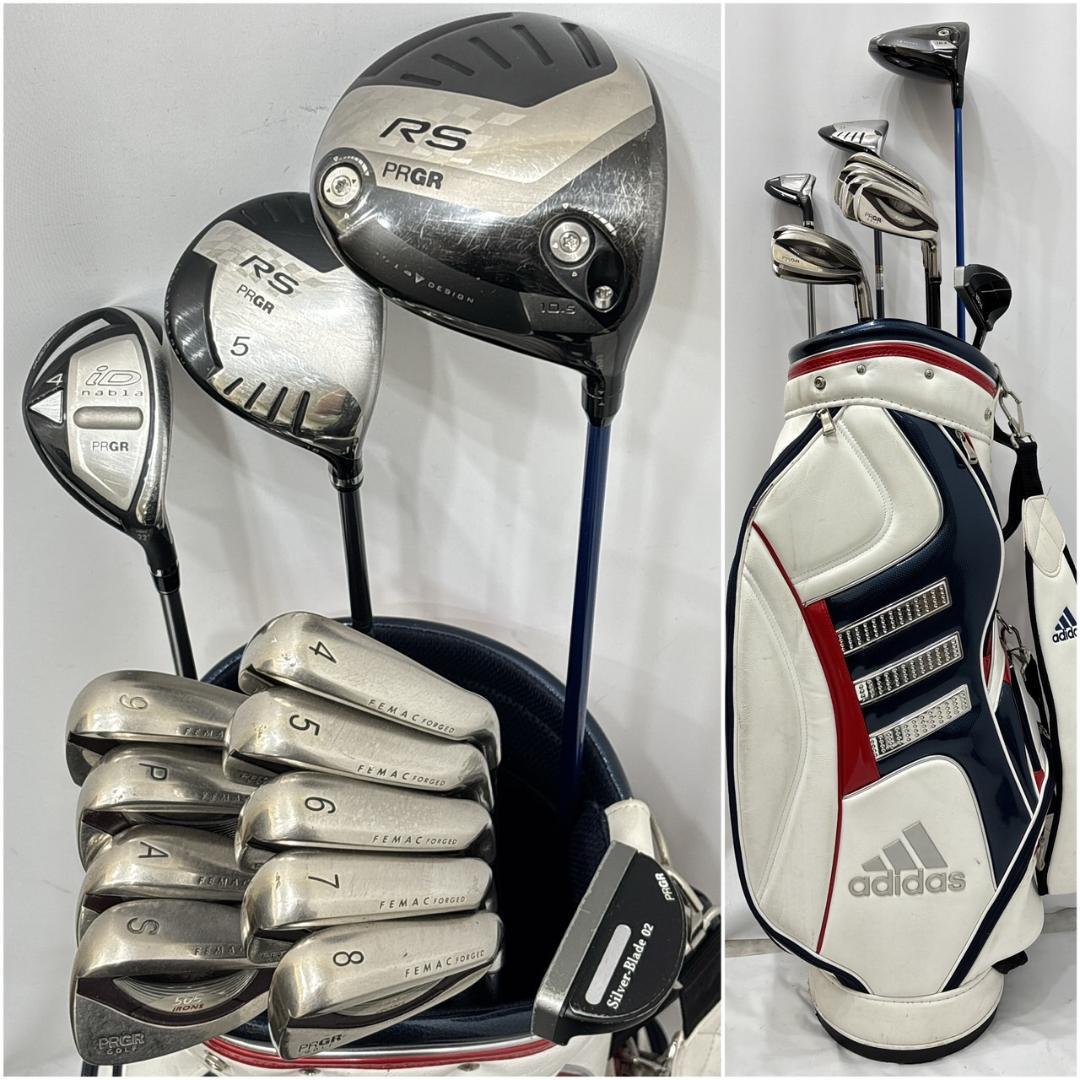 メンズ右利き初心者用　プロギア　PRGR　ゴルフクラブセット　W-2562