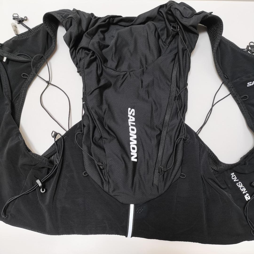 美品 SALOMON ADV SKIN 12 ランニングベスト ブラック L
