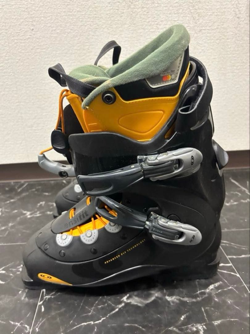 SALOMON スキーブーツ　thermic fit ブラック/オレンジ