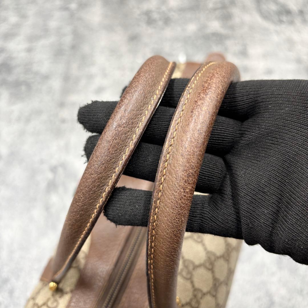 ✨美品✨GUCCI シェリーライン GG ボストンバッグ ハンド レザー ロゴ