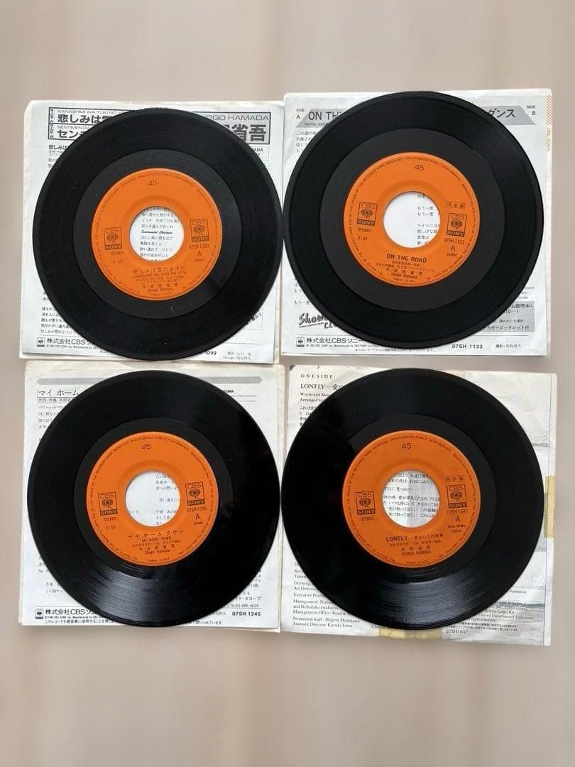 浜田省吾 7インチシングルレコード　　　　　19枚セット