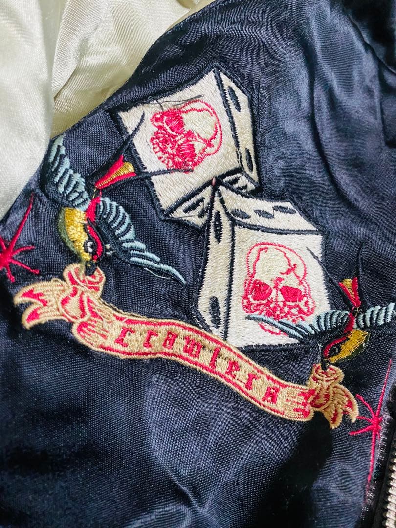 2面用 スカル Back Street Crawler 日本限定 スカジャン