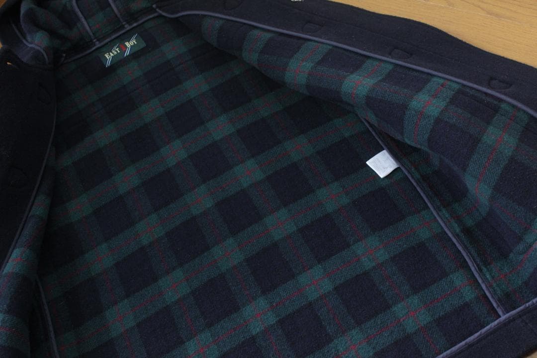 くんくん  72【美品】イーストボーイ ダッフルコート 9 ネイビー 紺