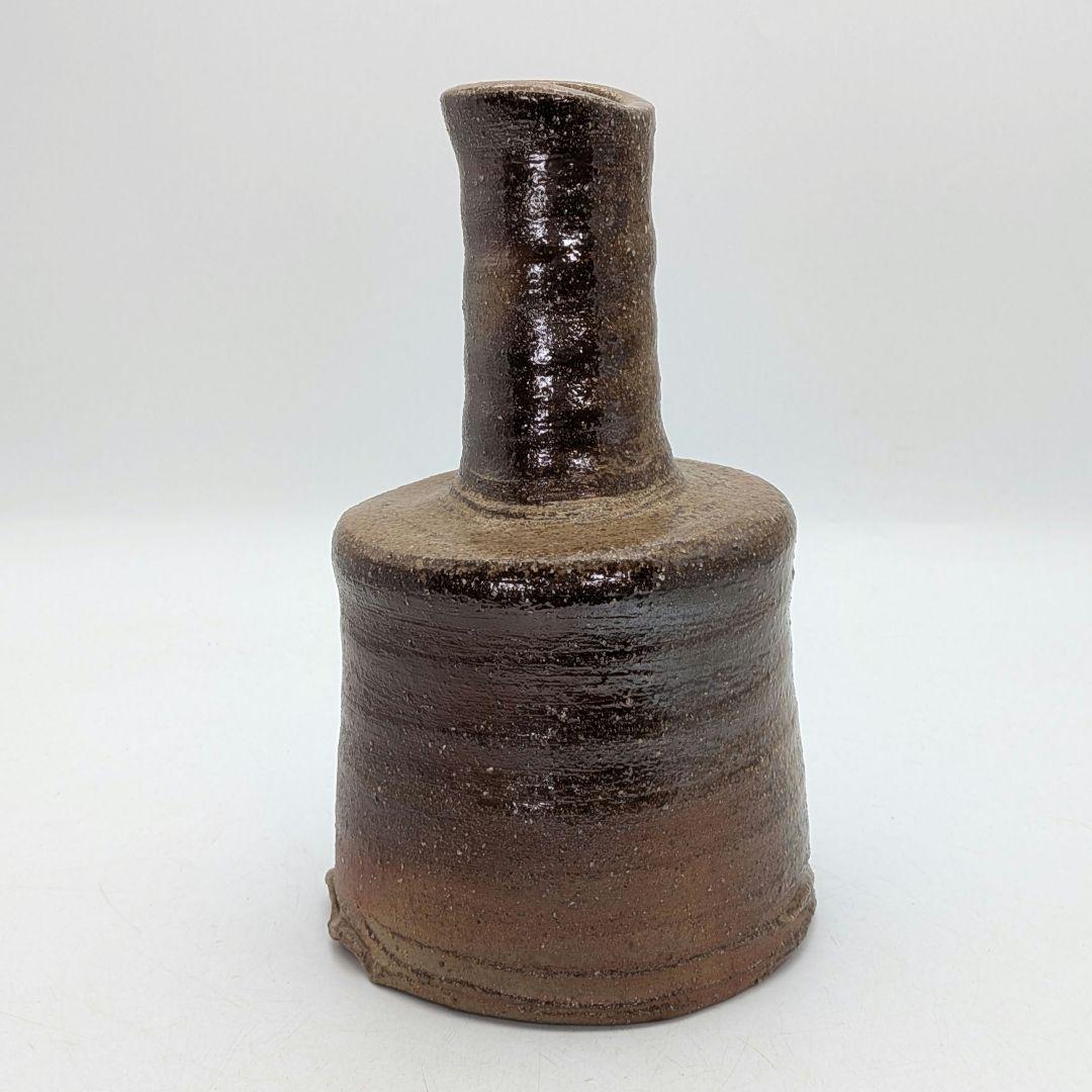 越智龍一 備前焼 花入 用心箱合布 花器 花瓶 フラワーベース 花生 一輪挿し