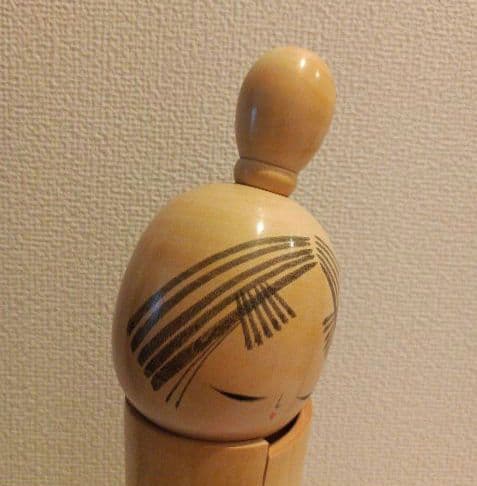 佐藤翠崕 創作こけし 菊の想い 内閣総理大臣賞受賞作家