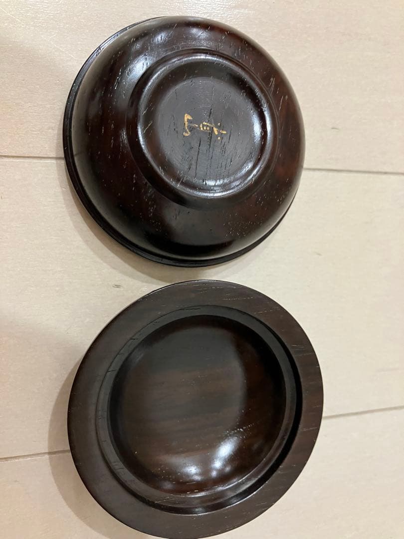 香合 荒木省山　漆　本金　城　美術品　蒔絵　最高級　唐木
