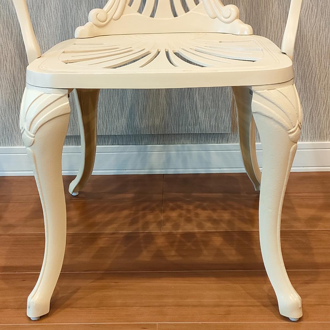 〈未使用〉ヒカリ　アームチェア　シェラトン　鋳物　2脚セット