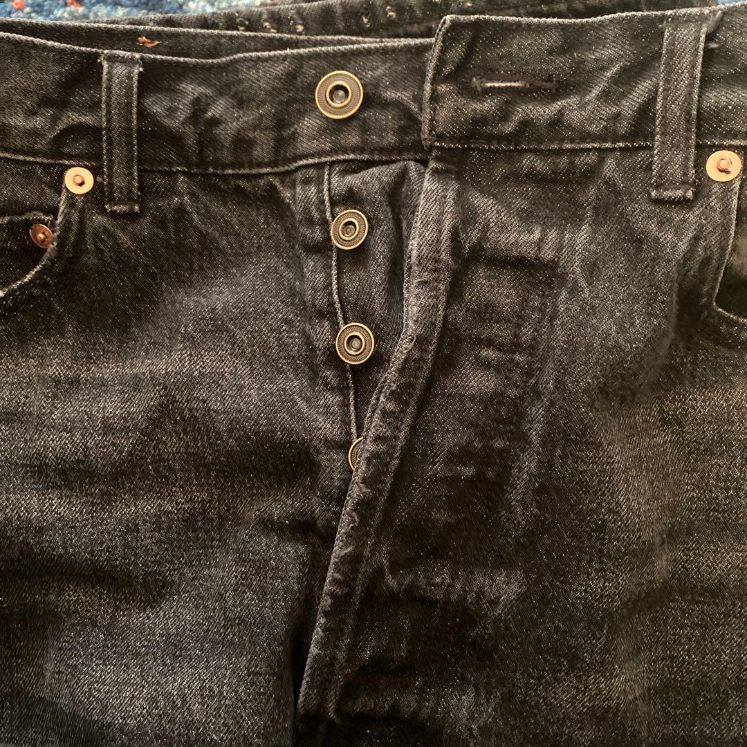 &RC ワイドルーズデニムパンツ ダークグレー