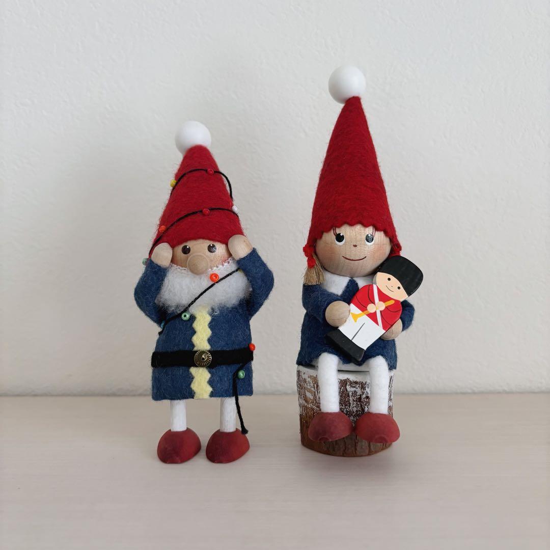 ノルディカ ニッセ　クリスマス　サンタと女の子　2点セット