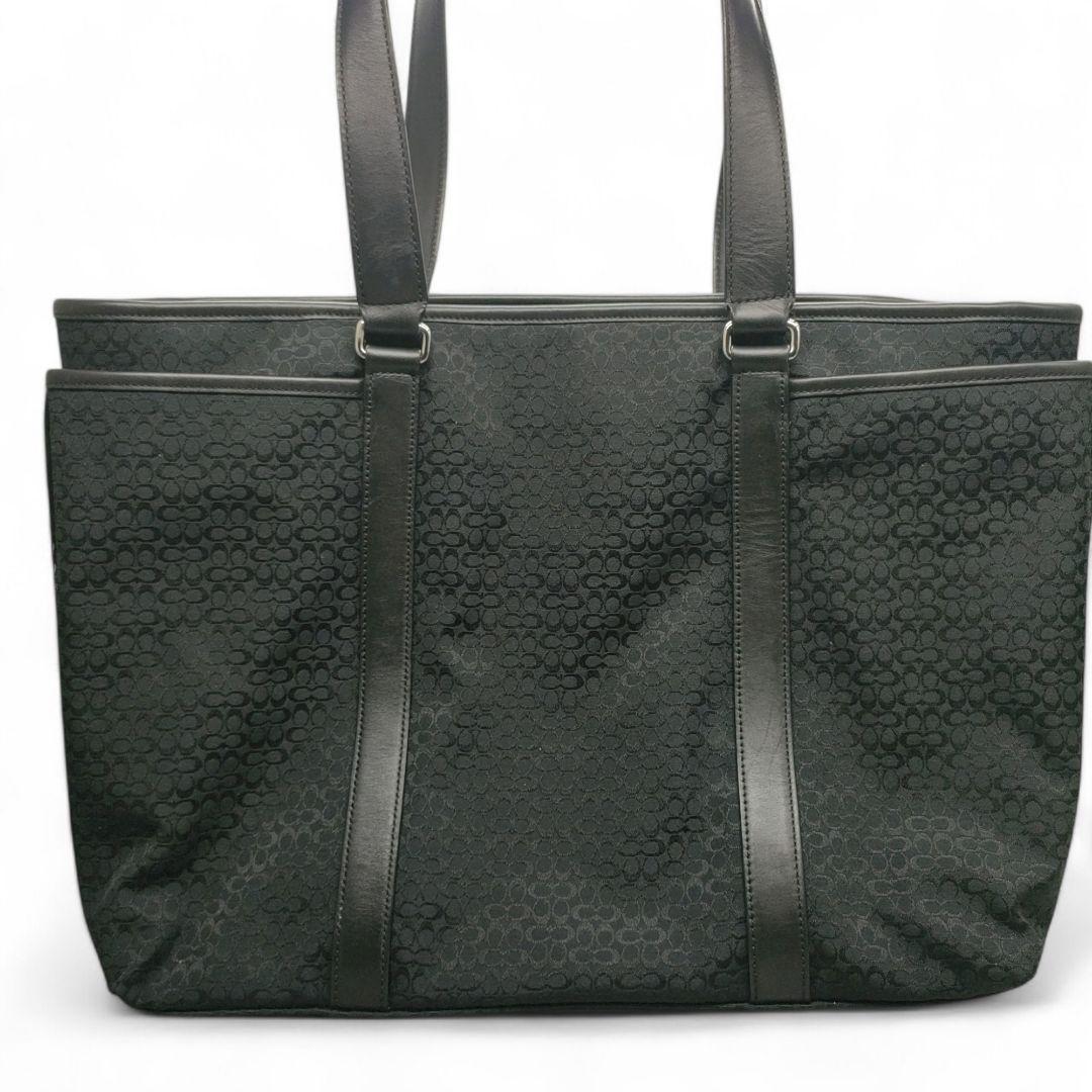 極美品　COACH　コーチ　トートーバック　ミニシグネチャー　マザーズバック