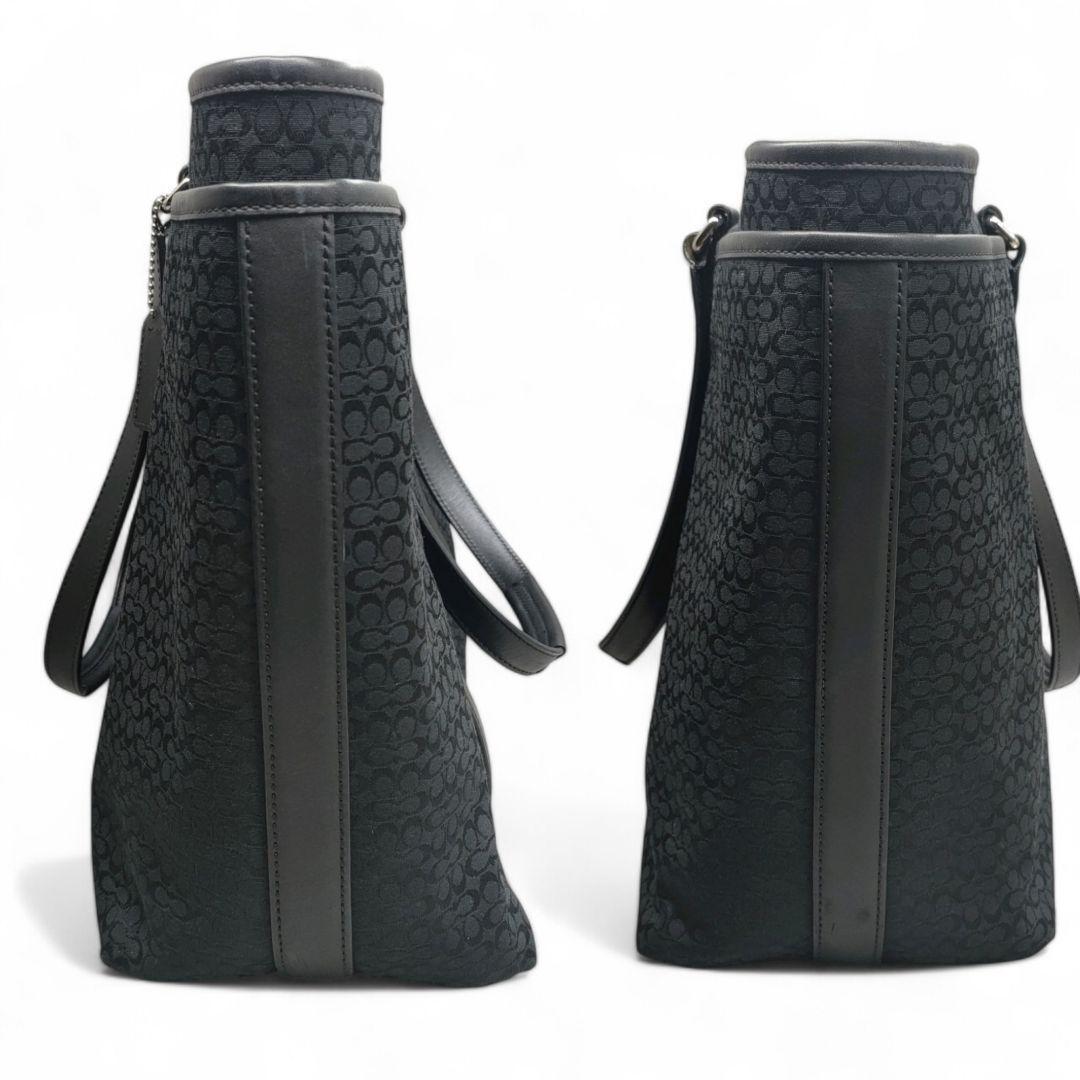 極美品　COACH　コーチ　トートーバック　ミニシグネチャー　マザーズバック