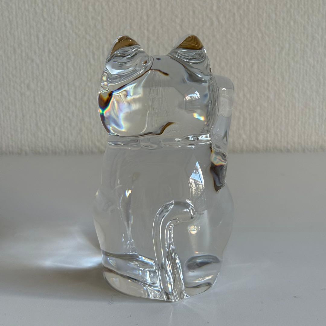 【Baccarat／バカラ】 招き猫 まねき猫 クリスタル