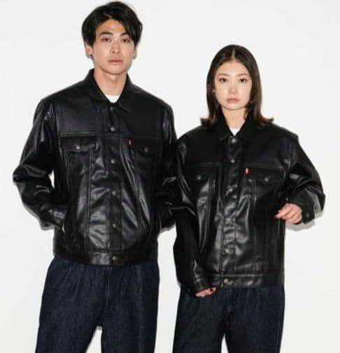 希少®️タブ‼️未使用級 リーバイスプレミアム　レザートラッカージャケット