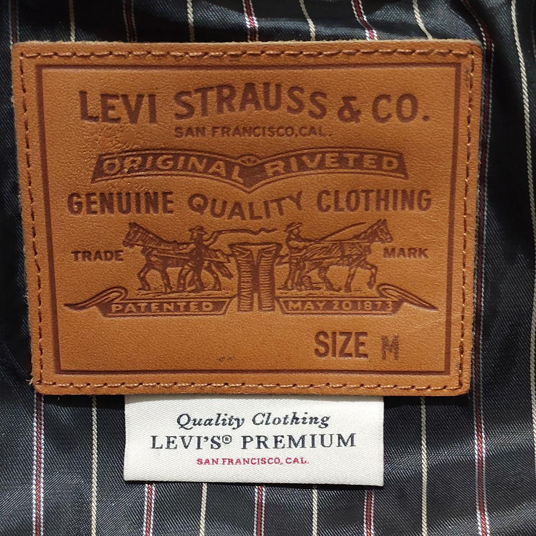 希少®️タブ‼️未使用級 リーバイスプレミアム　レザートラッカージャケット