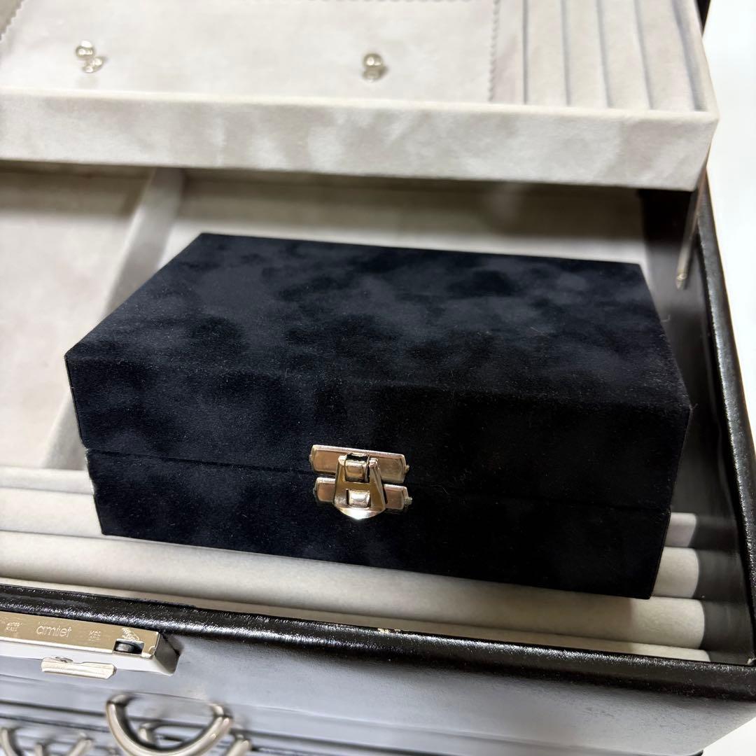 良品　高級ジュエリーボックス SACHER（ザッハー） ドイツ製　鍵付き　多段式