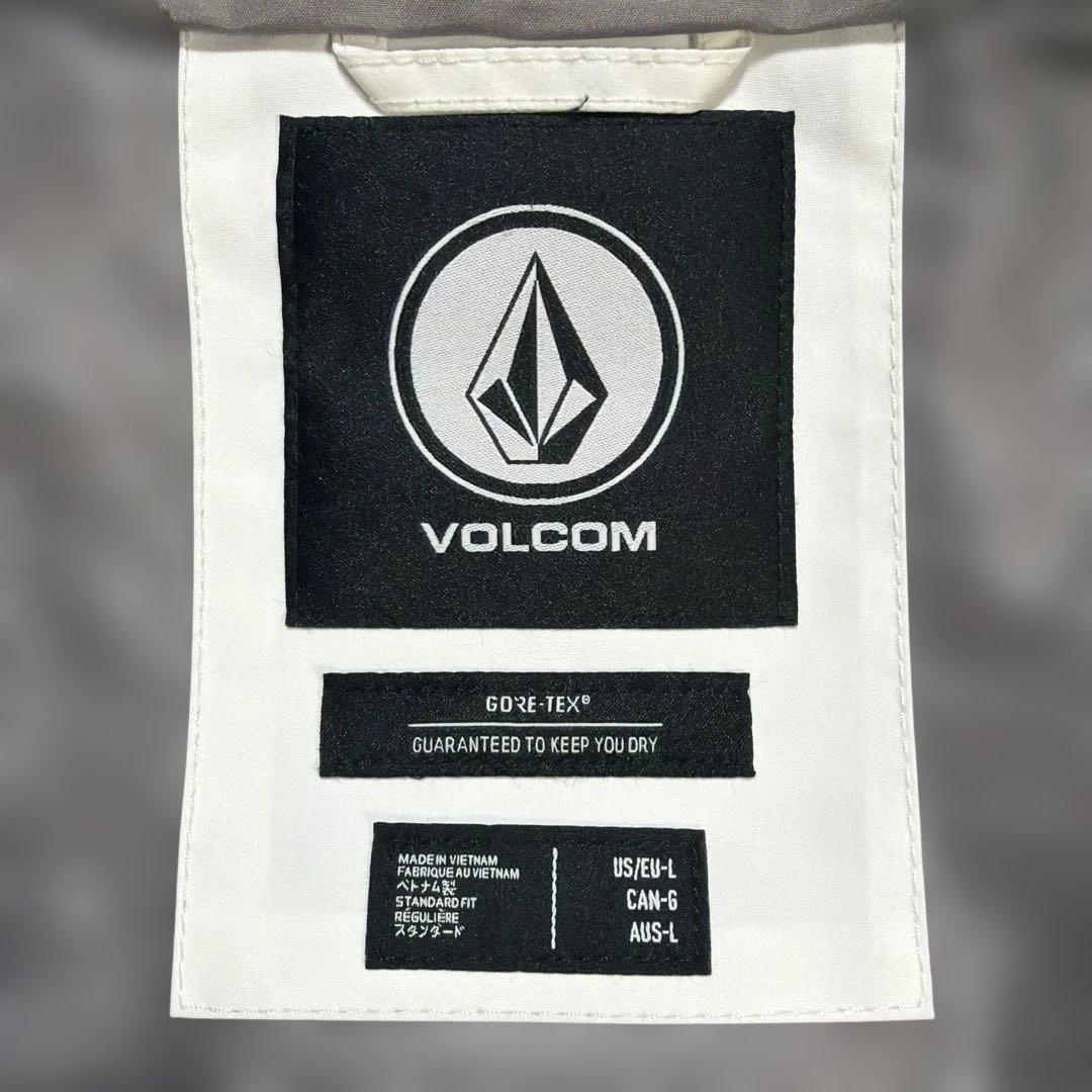 VOLCOM　上下　白　ホワイト スノーボードジャケット　パンツ