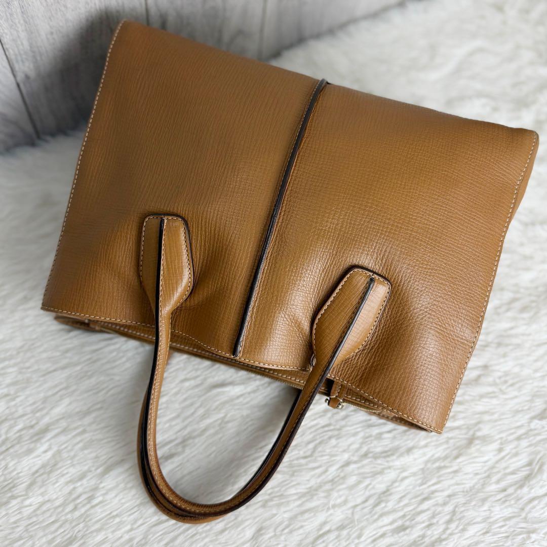人気♡A4可♡保存袋付♡TOD'S トッズ ブランドロゴ 2way トートバッグ