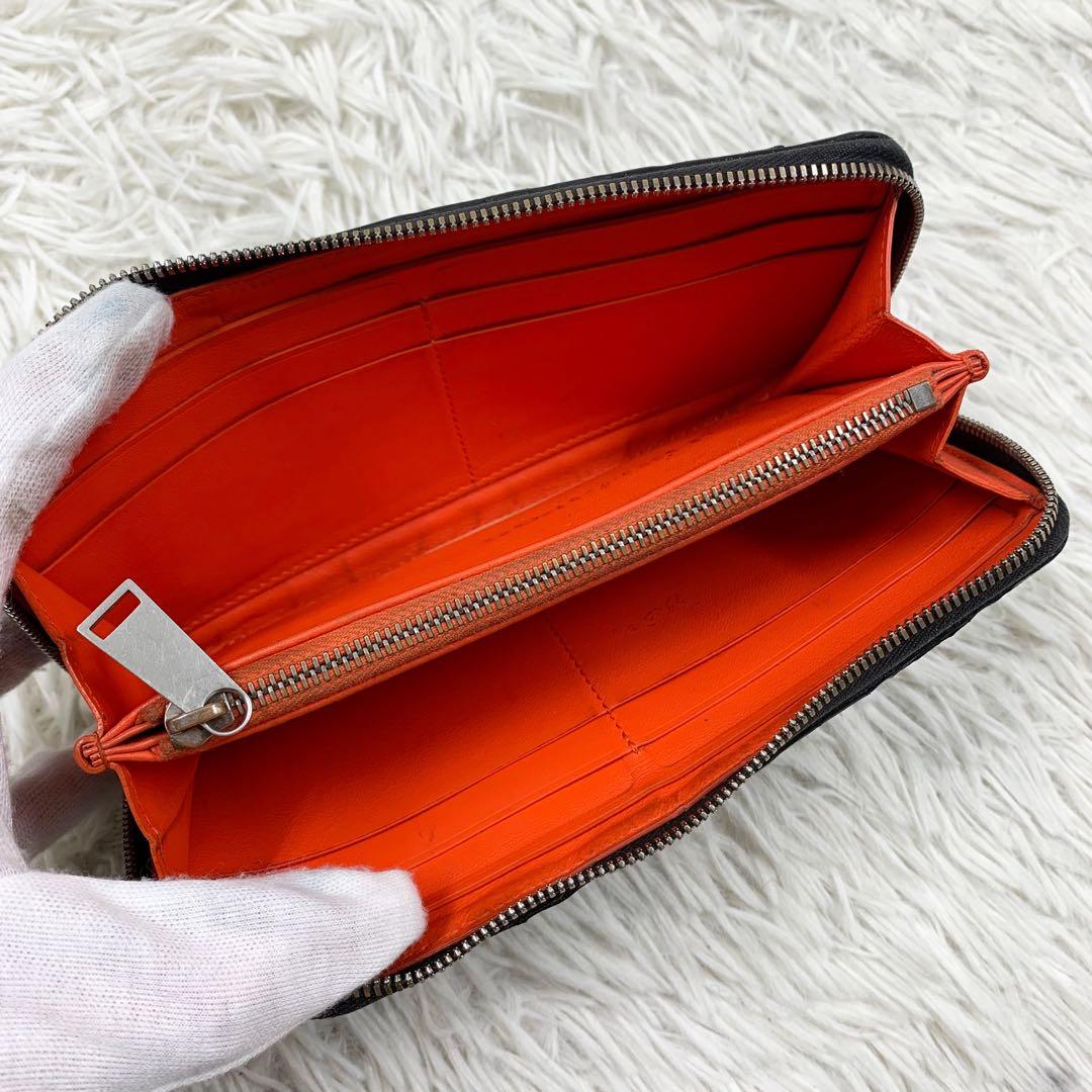 【✨現行✨】ボッテガヴェネタ 長財布 マキシイントレチャート ブラック RFID