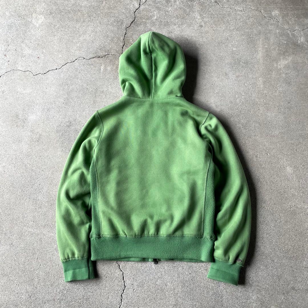 トップス 00s A&F fur double zip up hoodie archive