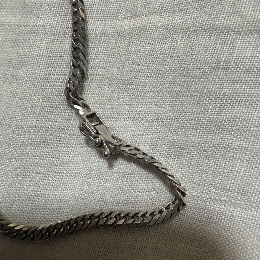 喜平　プラチナ　pt850 6面 Wカット　ブレスレット　18cm