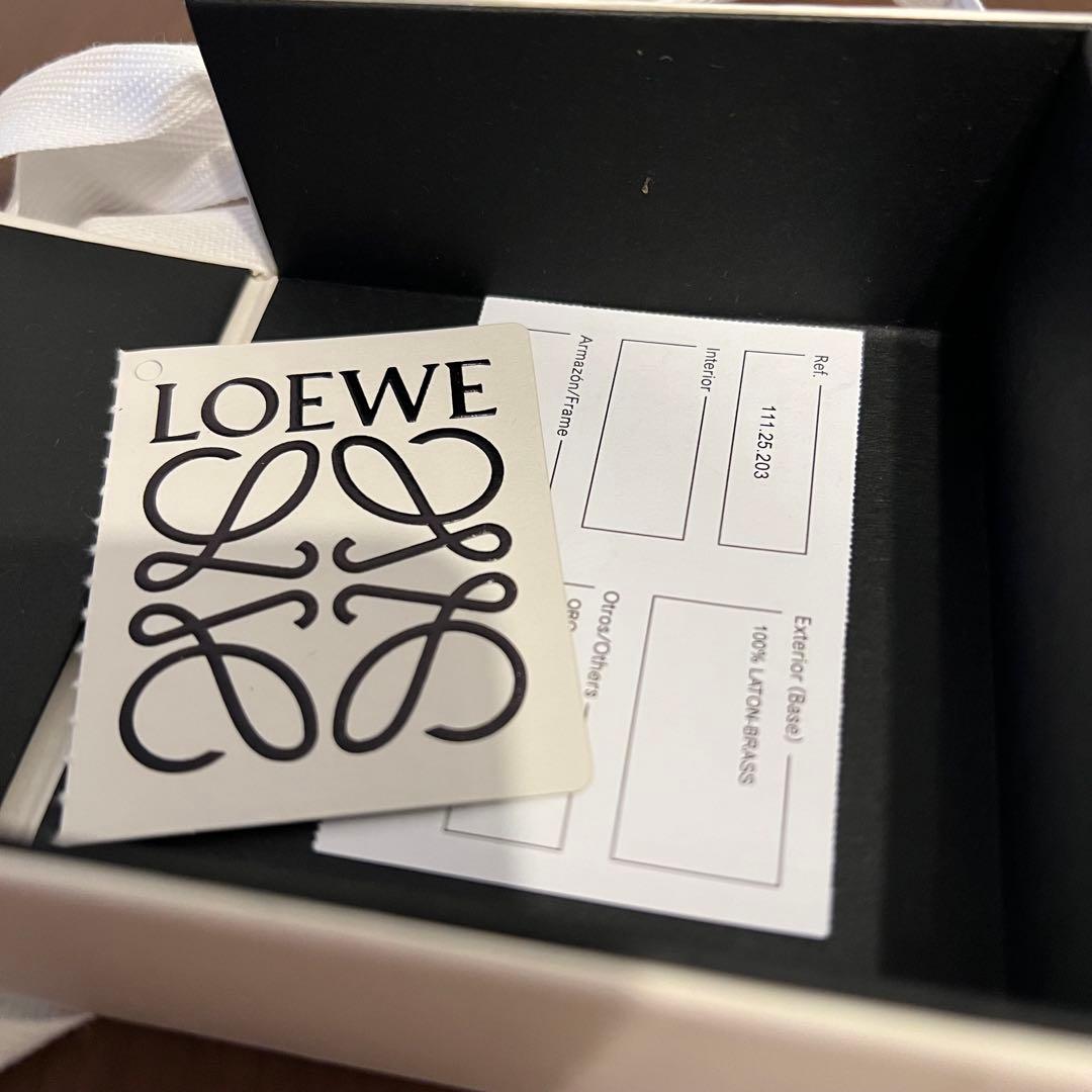 【新品】（定価4.9万）LOEWE アナグラムリングキーホルダー ゴールド
