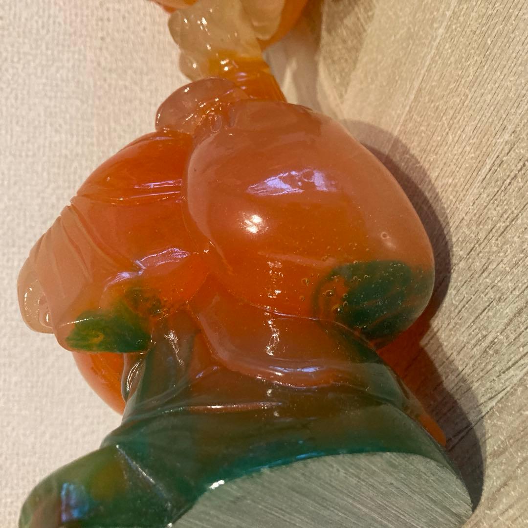 布袋様の置物（高さ18cm）2体セット