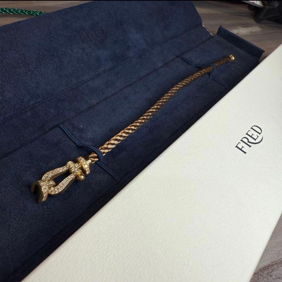 (LM) FRED ブラウン ブレスレット フォース10 スティール ケーブル