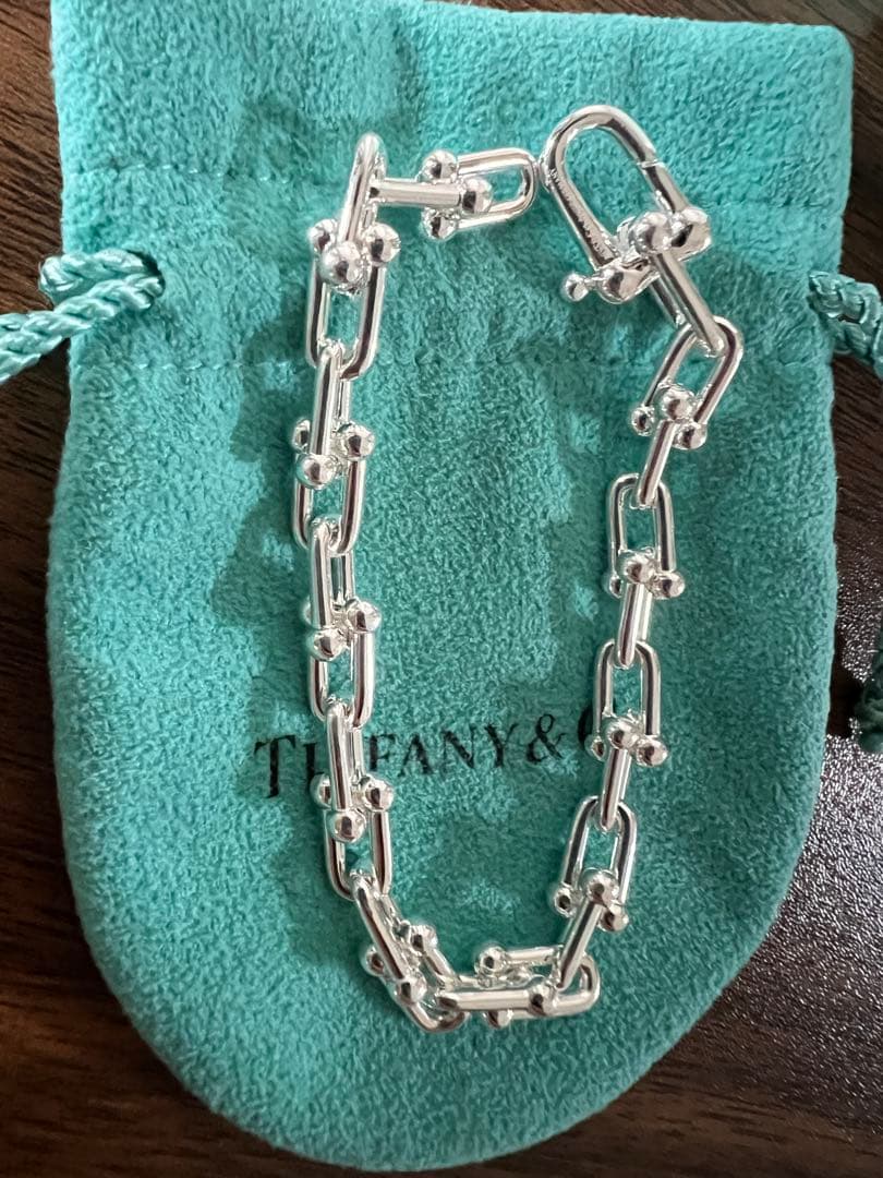 極美品　ティファニー　ハードウェア　ブレスレット スモールリンク　TIFFANY