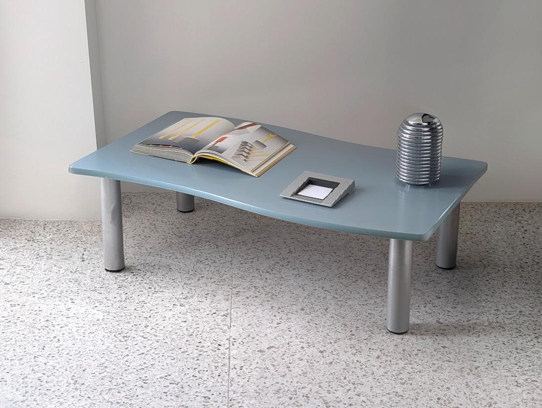 90s ビンテージ フラッグ型 ローテーブル 大きめ展示台 ポストモダン ポップ