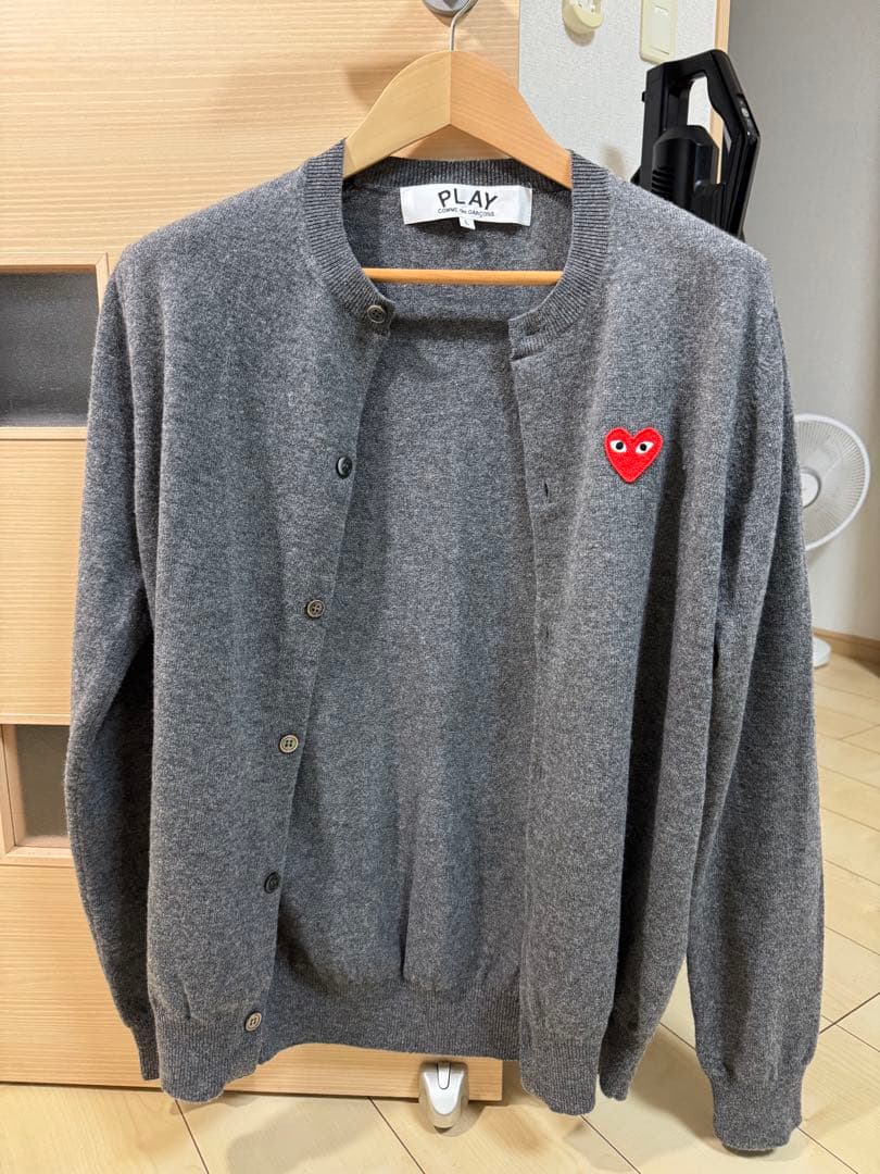 COMME des GARÇONS グレー カーディガン