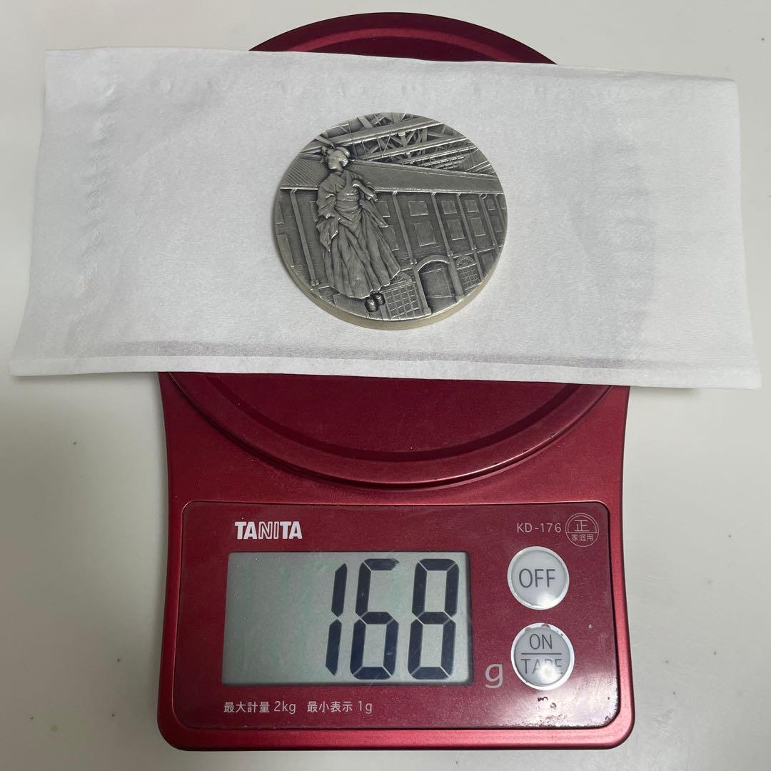 【極美品】国宝章牌　富岡製糸場　造幣局　記念メダル　純銀メダル　銀製