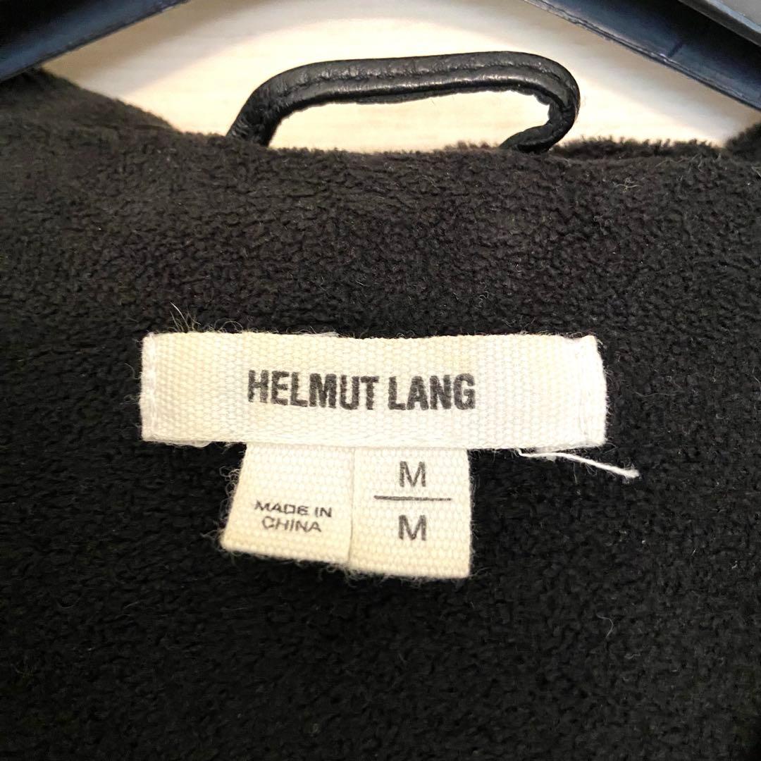 HELMUT LANG フーデッド レザージャケット 羊革 ブラック M 美品